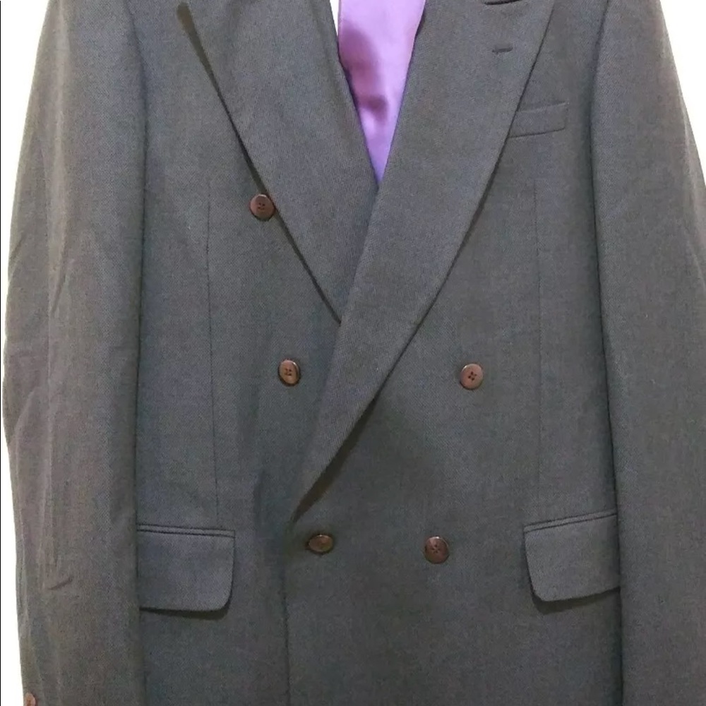 Trieste Blue Blazer Jacket coat suit Sz 42 XL